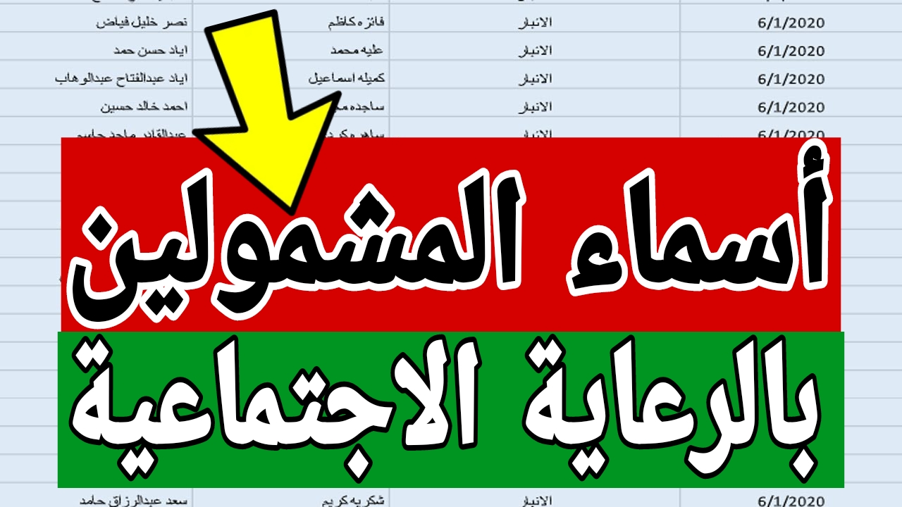 شوف اسمك فيهم ولا لا ؟؟ .. رابط اسماء المشمولين بالرعاية الاجتماعية الوجبة الاخيرة 2024 استعلم عبر مظلتي
