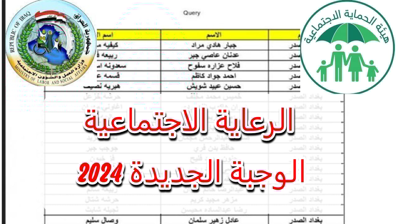 الاستعلام بالخطوات عن المشمولين في الرعاية الاجتماعية 2024 بجميع محافظات العراق