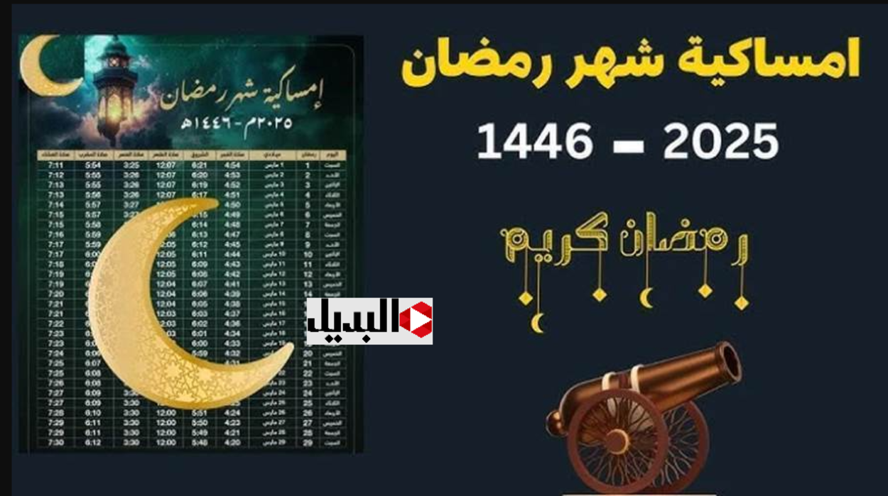 “مـرحب شهر الصـوم” امساكية رمضان 1445 المملكة العربية السعودية .. مواعيد الافطار والسحور