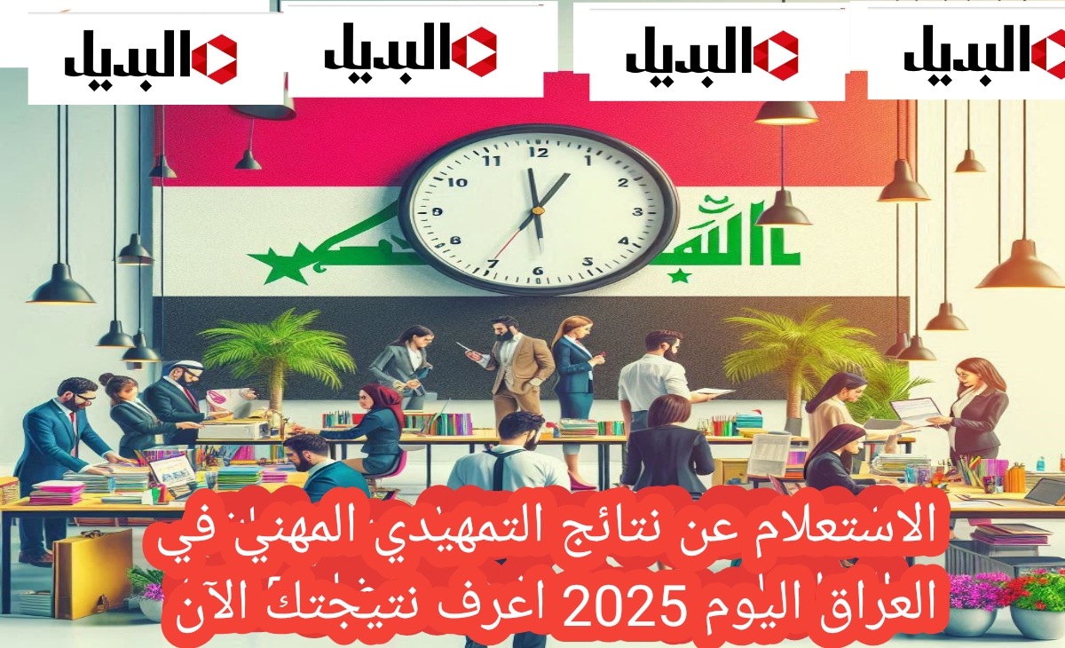 رسمياً نتائج التمهيدي المهني في العراق اليوم 2025 (فرع تجاري، الزراعي، التمريض، الفنون التطبيقية)